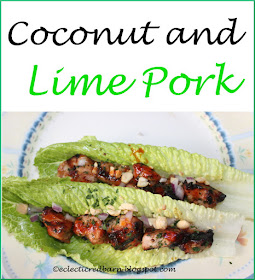 Eclectic Red Barn: Make a marinade for the pork; grill and then add roasted peanuts, cilantro, cucumbers and scallions.Wrap in lettuce leaves.