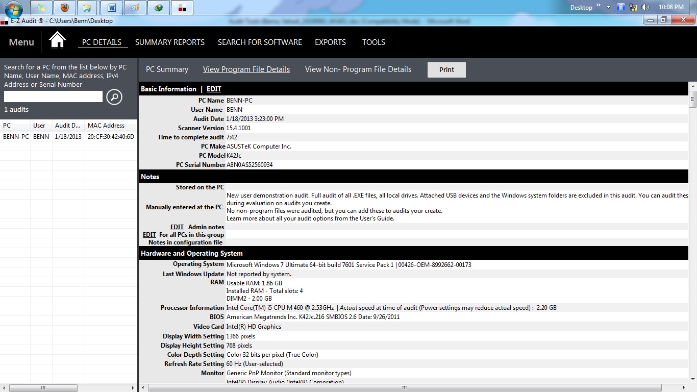 Audit PC dengan software EZ Audit KAKHAJE BLOG