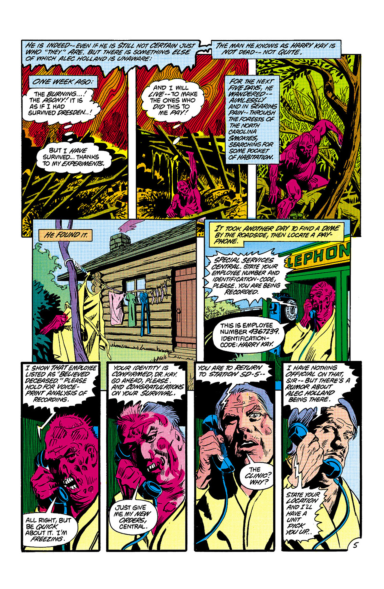 Read online Swamp Thing (1982) comic -  Issue #5 - 6