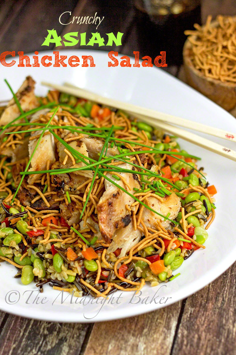 Crunchy Asian Chicken Salad - The Midnight Baker