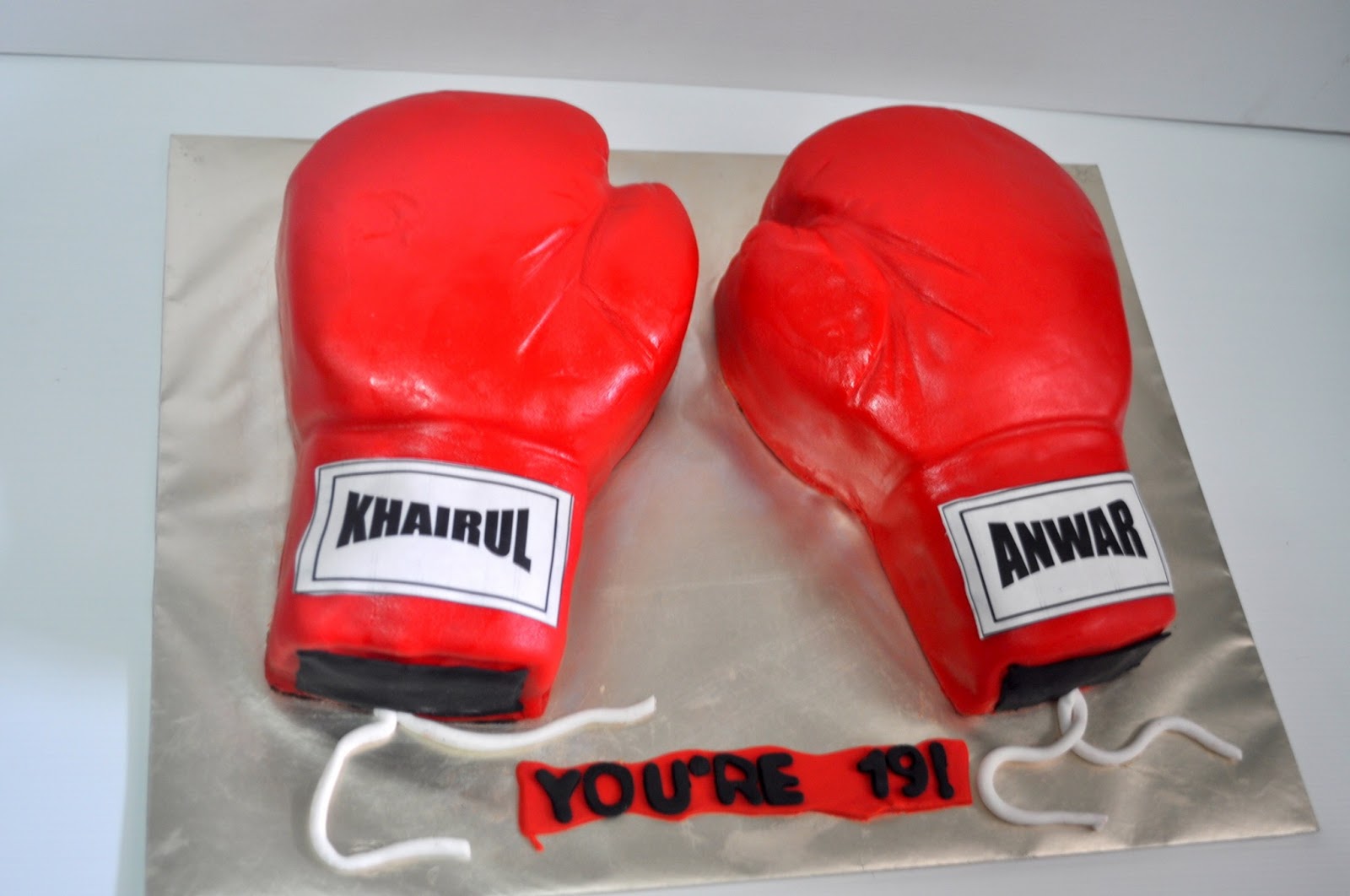 Izah's Kitchen Boxing Glove Cake