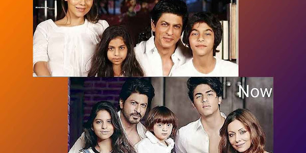 Collage of Shah Rukh Khan’s Then and Now Family Photos Goes Viral