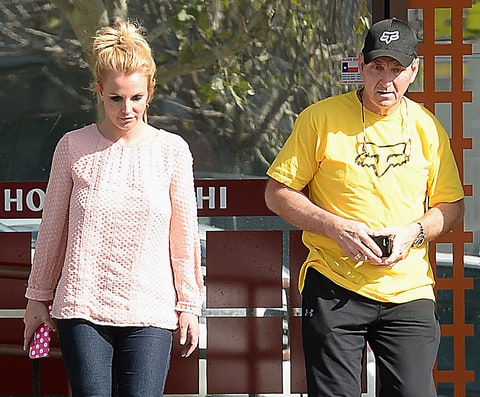 Britney Spears and her father, Jamie. Picture