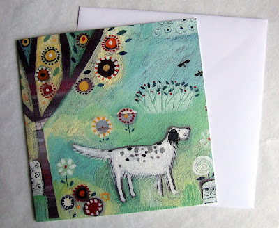 An Eye on the Birds by Louise Rawlings - greetings card An Eye on the Birds by Louise Rawlings - greetings card