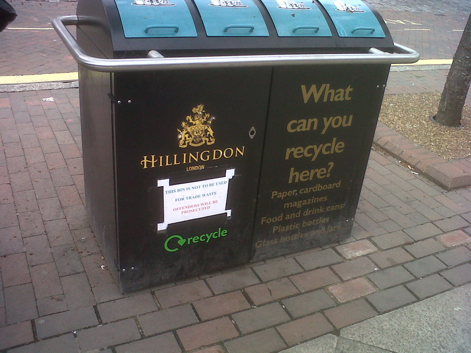 Upcycle Fashion Blog Recycling Bins around London