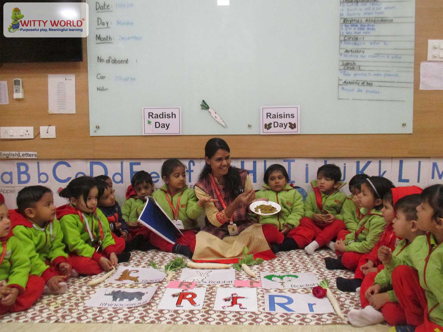 On the top of the World... Introduction of Letter "R", Nursery Witty