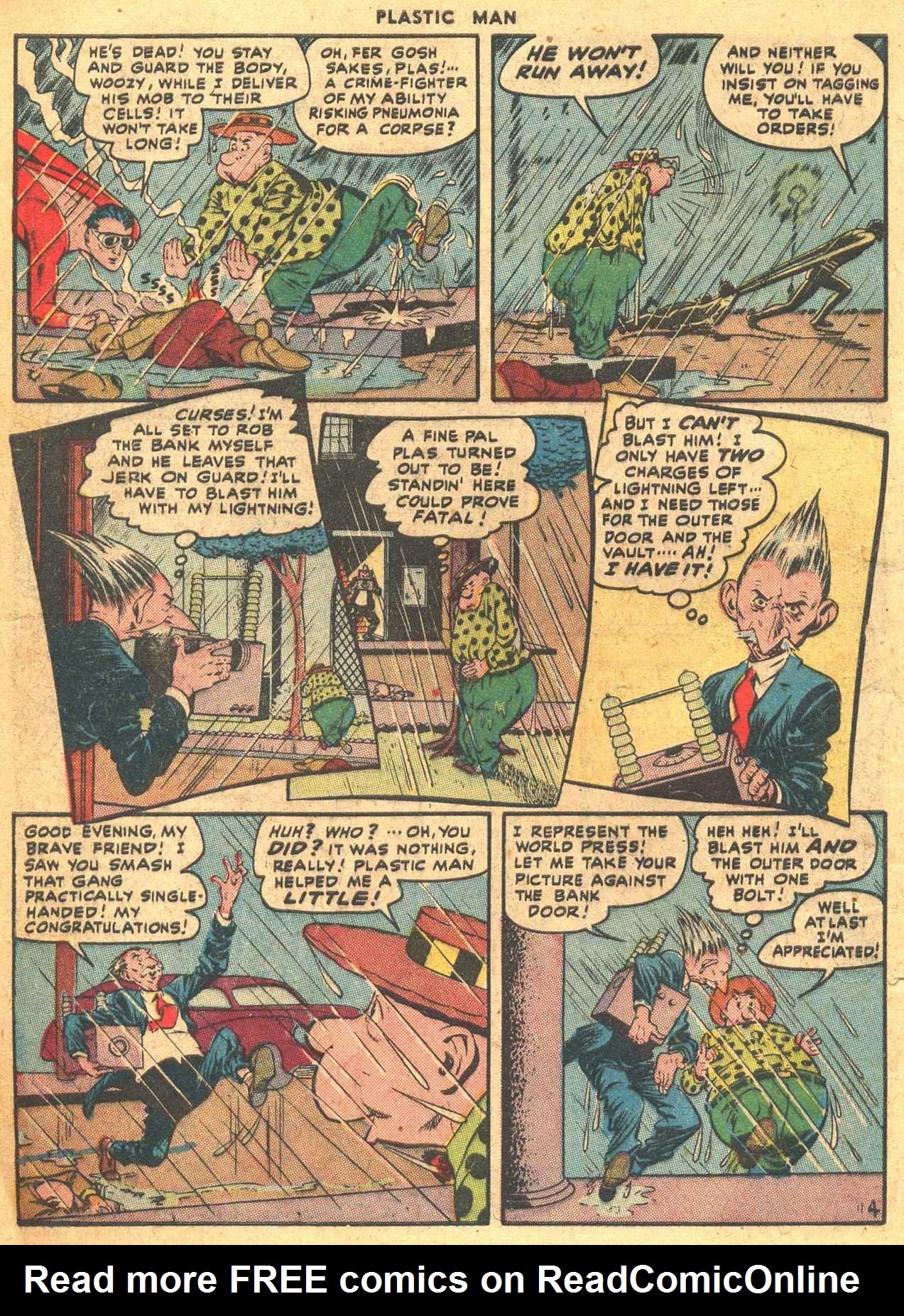 Read online Plastic Man (1943) comic -  Issue #7 - 6