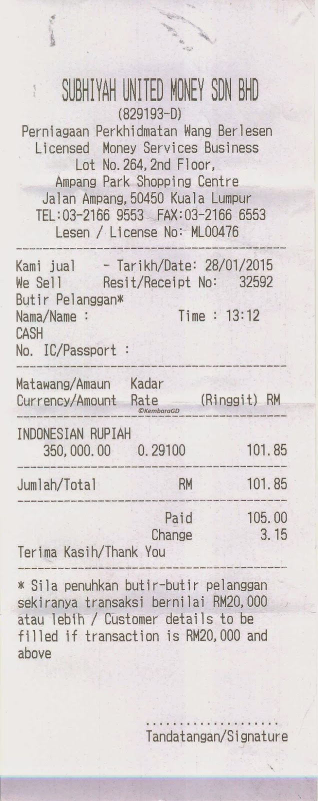 KembaraGD: Januari 2015