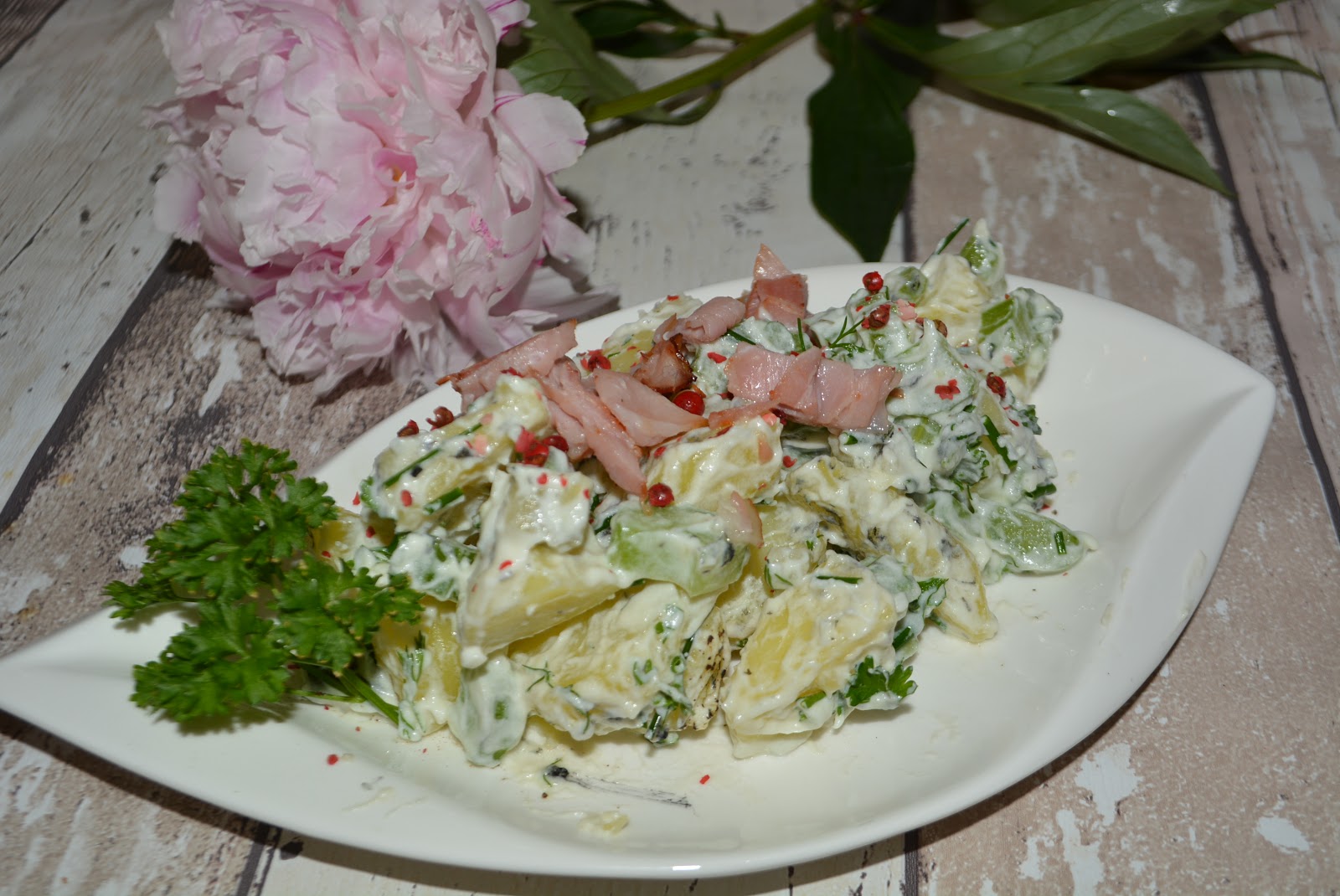 Die mega schnelle Grillbeilage : Kartoffelsalat mit Tzatziki