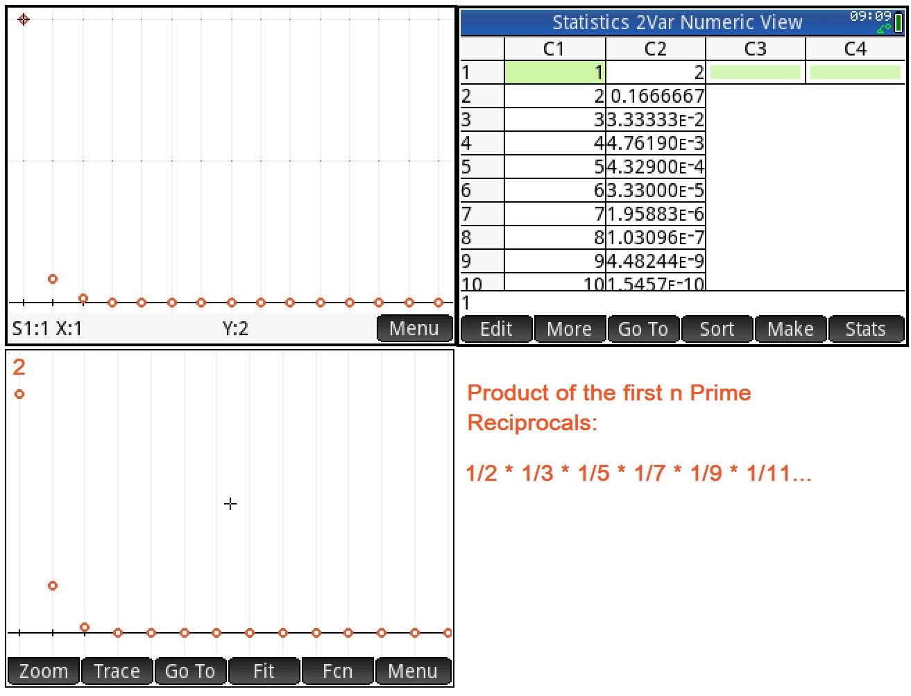Eddie's Math and Calculator Blog: HP Prime: Fun with Primes