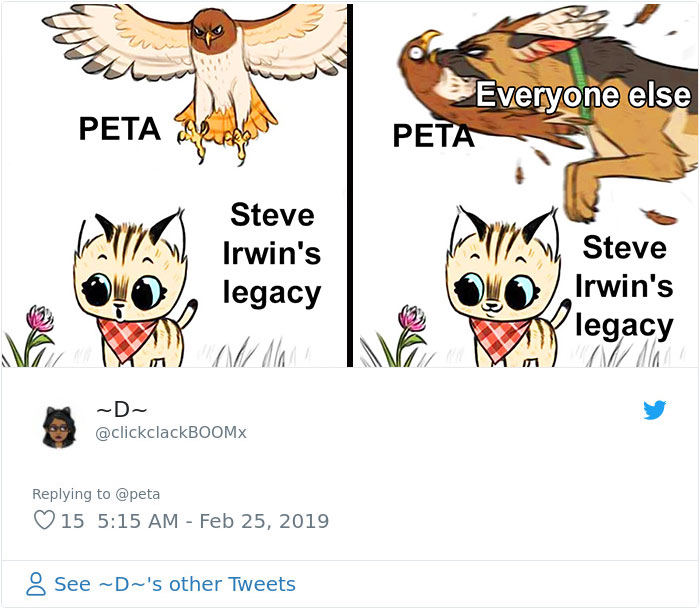 30 Epic Reactions To PETA 's Criticism To Steve Irwin