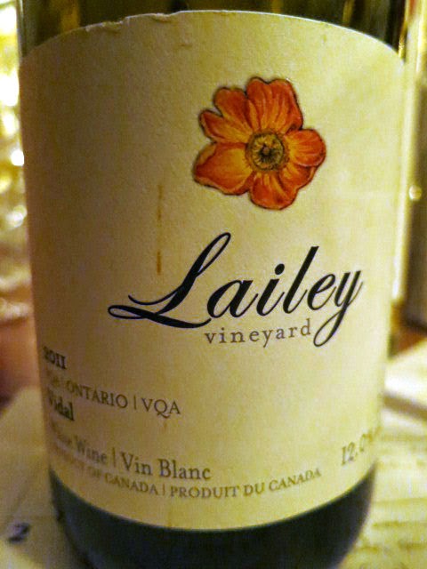 Wine Review of 2011 Lailey Vineyard Vidal from VQA Ontario, Canada (86 pts)