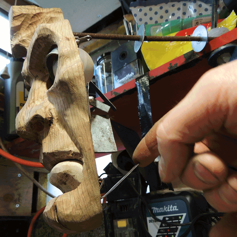 Making weird stuff Mouth mechanism for a ventriloquist dummy head