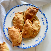  Pastéis de milho, batata e cogumelos