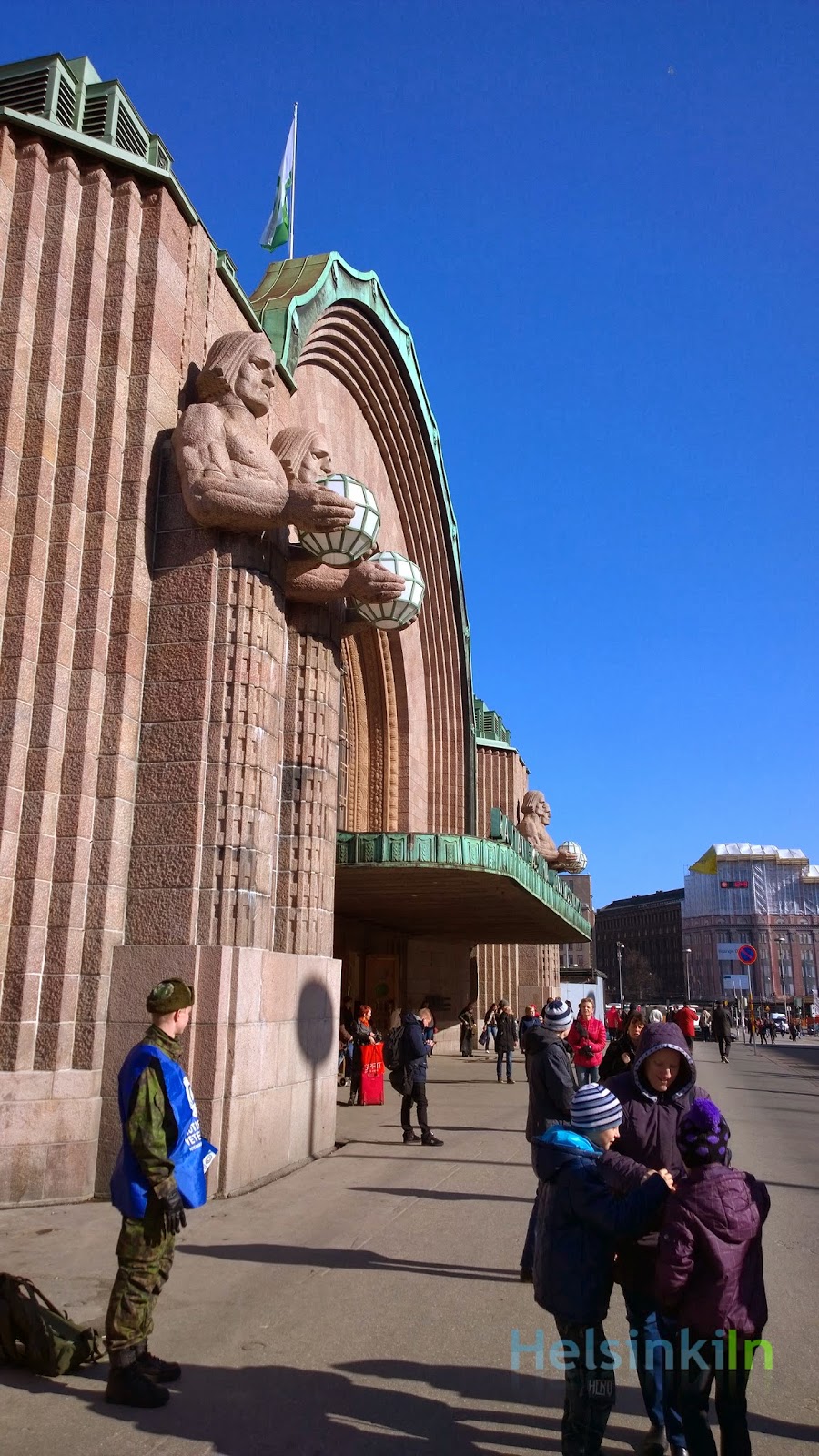 Lantern Men at Helsinki's Main Station