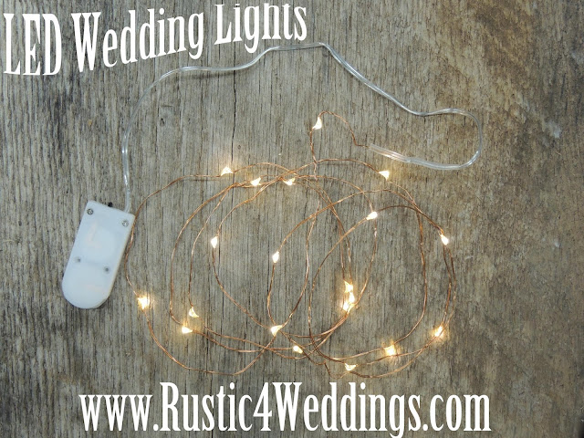 Fairy Lights LED copper strand battery powered string lights for Rustic Weddings
