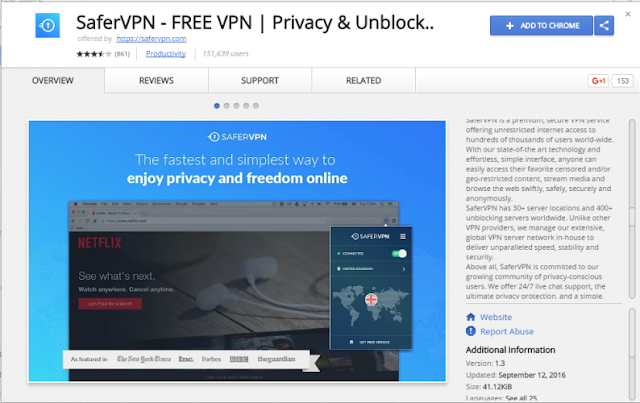 افضل اضافات VPN مجانية لمتصفح جوجل كروم 