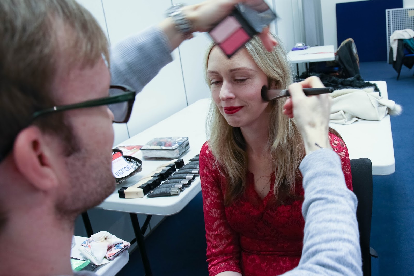 A Model For The Day On The Set Of A Photo Shoot A Photo Shoot