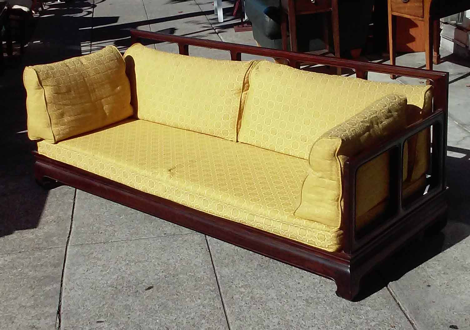 UHURU FURNITURE & COLLECTIBLES SOLD Rosewood Chinese Sofa 250