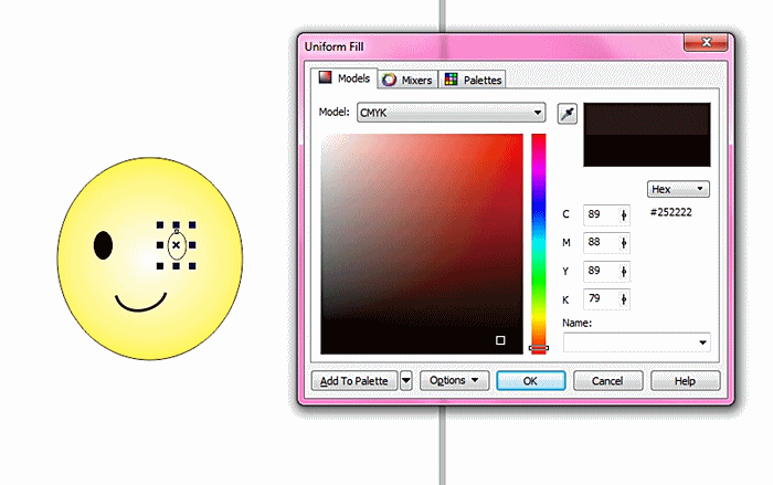 MEMBUAT SIMPLE SMILEY DENGAN COREL DRAW X5
