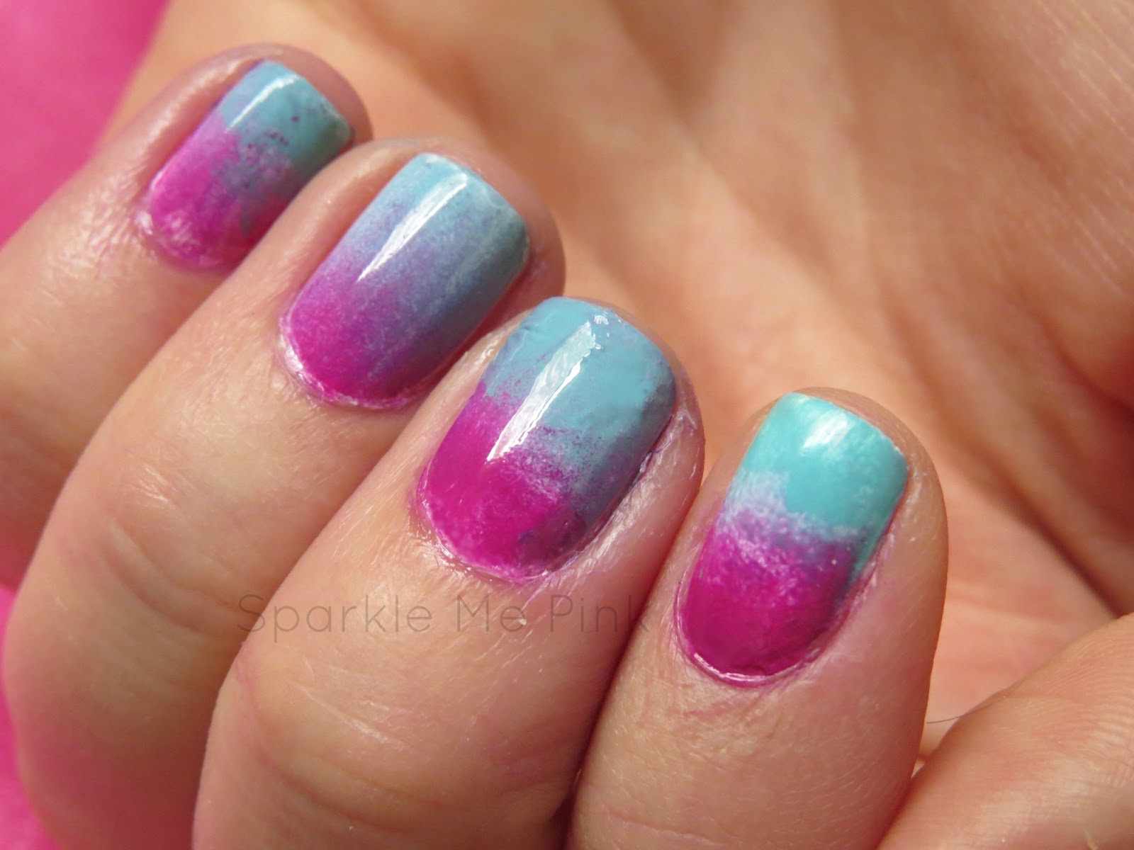 Sparkle Me Pink: How To - DIY Ombre Gradient Nails - Everyone Can Do This