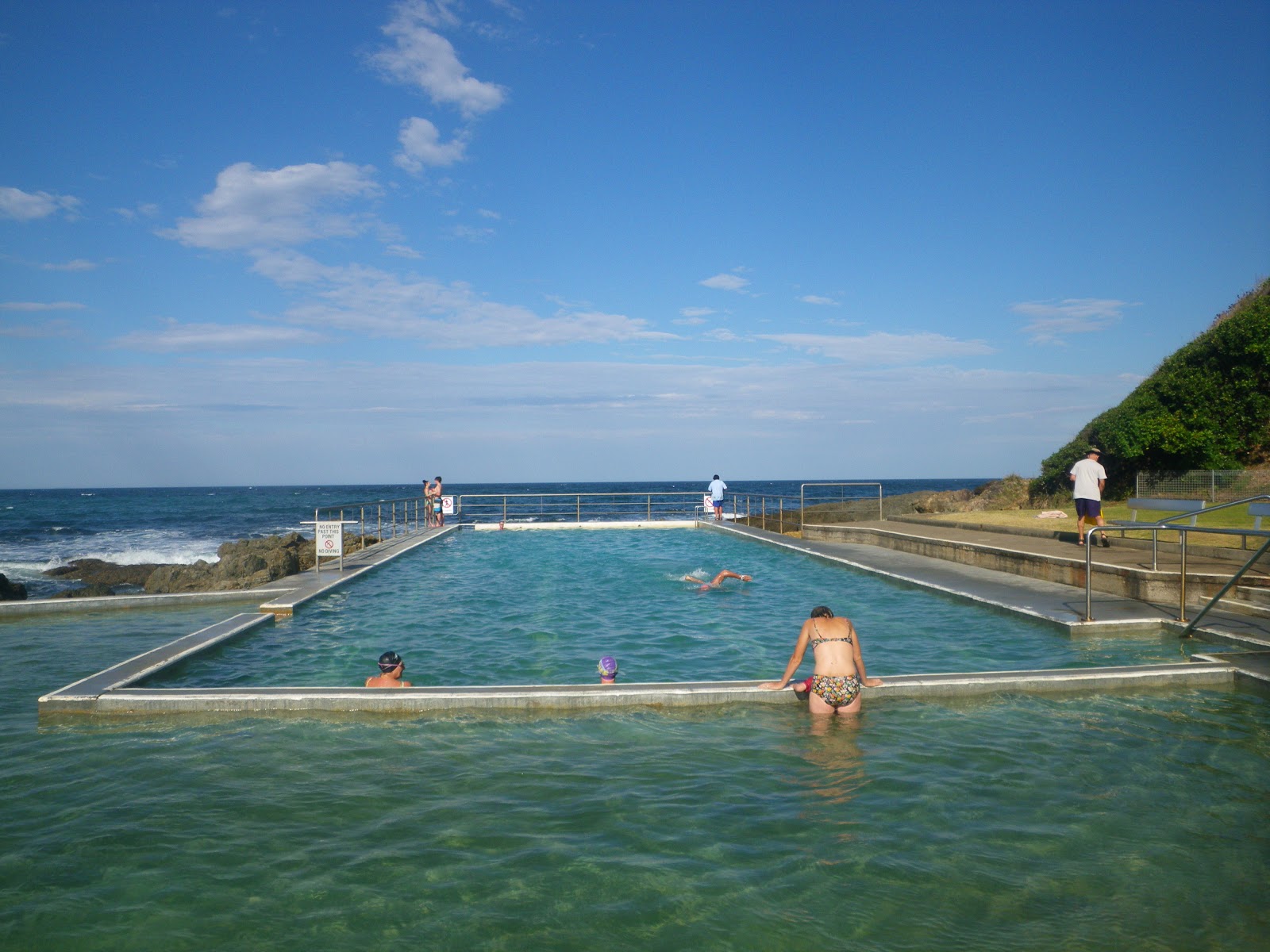 Swimming pool stories Sea eagles, Dad's Army and the Black Head Rock Pool