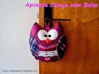 Apostila Coruja com Bolso