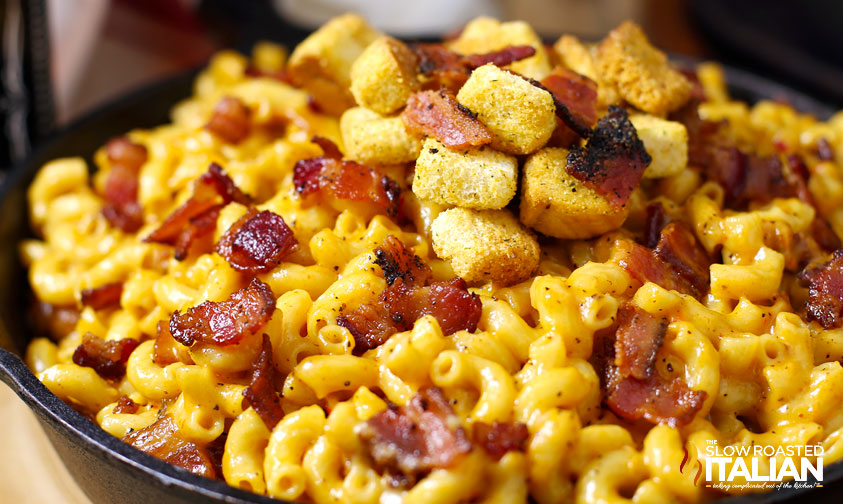 Italian Food Jack Daniel's Bacon Mac and Cheese (With Video)