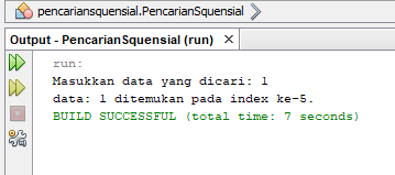 Mahmud Tajinan: Pencarian data dengan metode Squensial Search di Java
