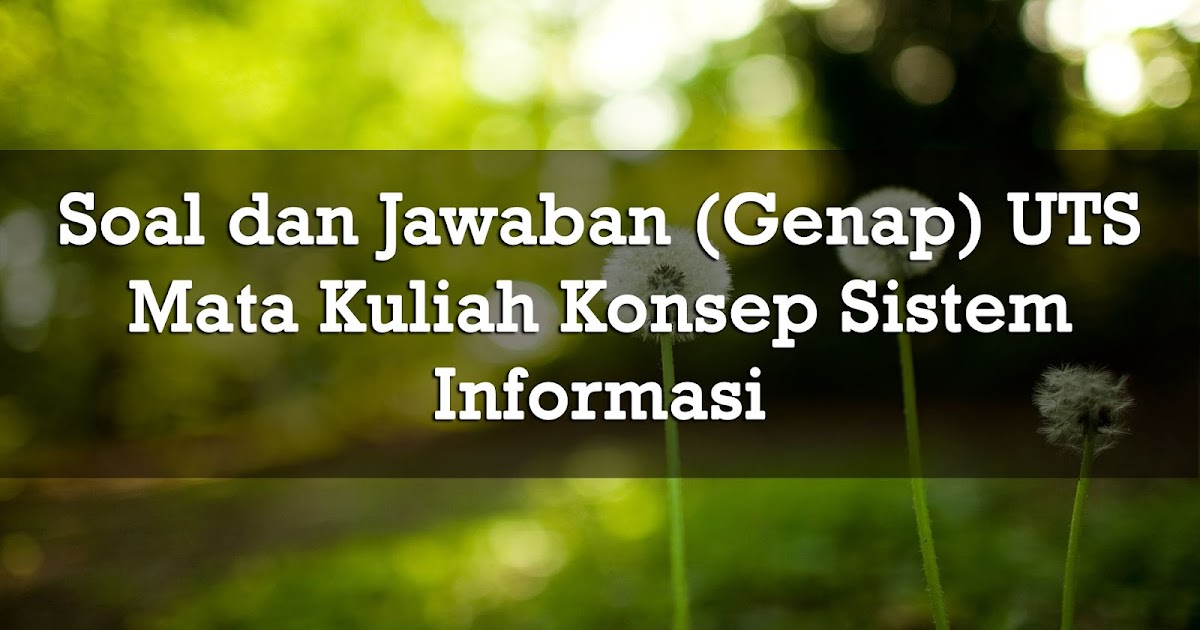 Soal Uts Pengantar Bisnis Dan Jawabannya - Download Soal Uts Pengantar Bisnis Dan Jawabannya Gratis