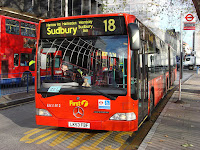 London Bus Route Number 18 - from Euston Bus Station to  Sudbury & Harrow Road Station