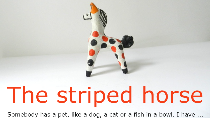 THE STRIPED HORSE