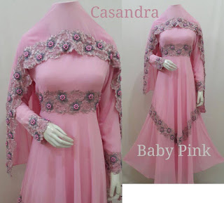 baju nikah baby pink murah online