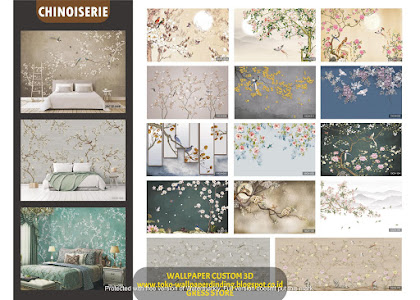 WALLPAPER CUSTOM 3D CHINOISERIE