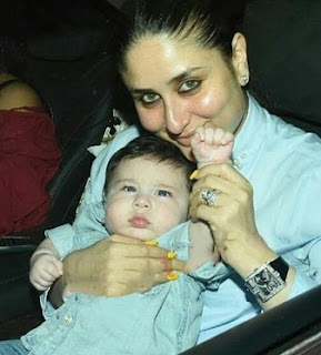  Kareena Kapoor with his son