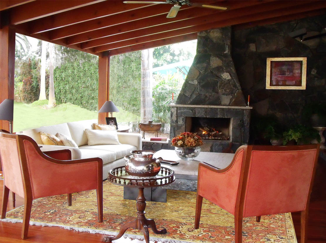 DAMDESIGN: Sala Principal en casa de campo