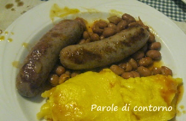 polenta, salsicce e fagioli