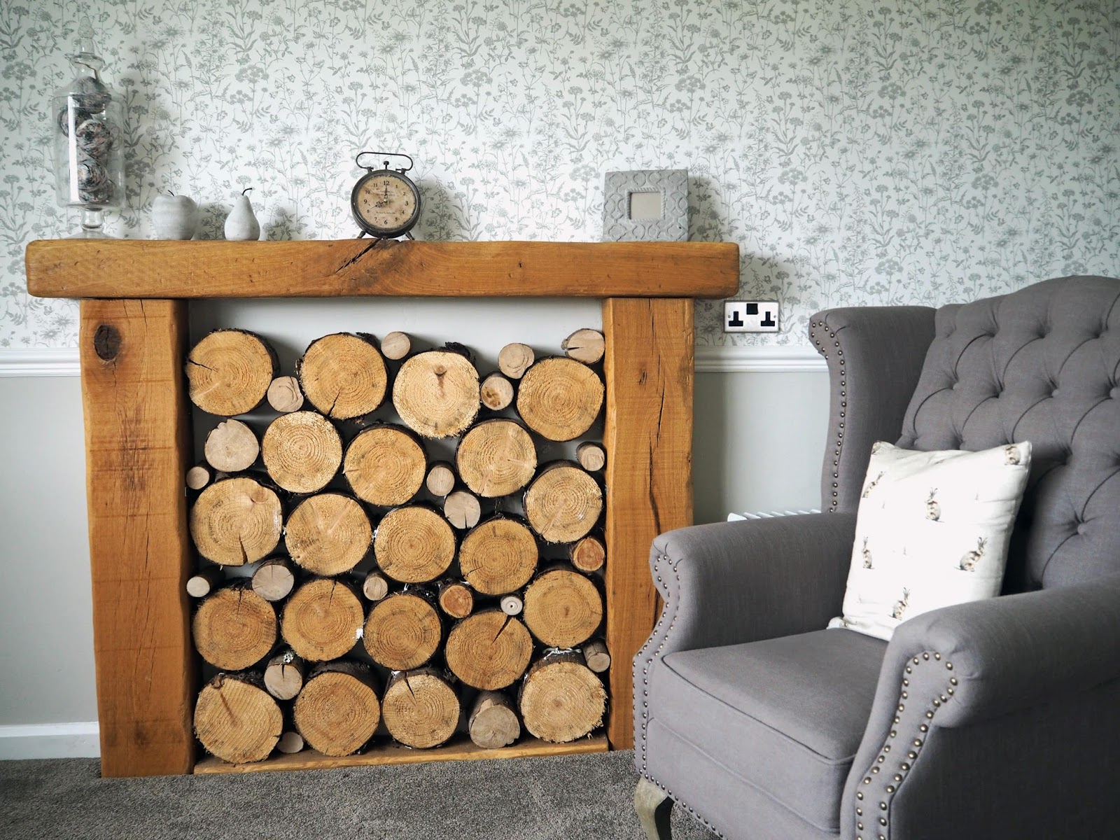 What Lizzy Loves The fireplace in the sitting room of Suite 51, Stirk House, Gisburn