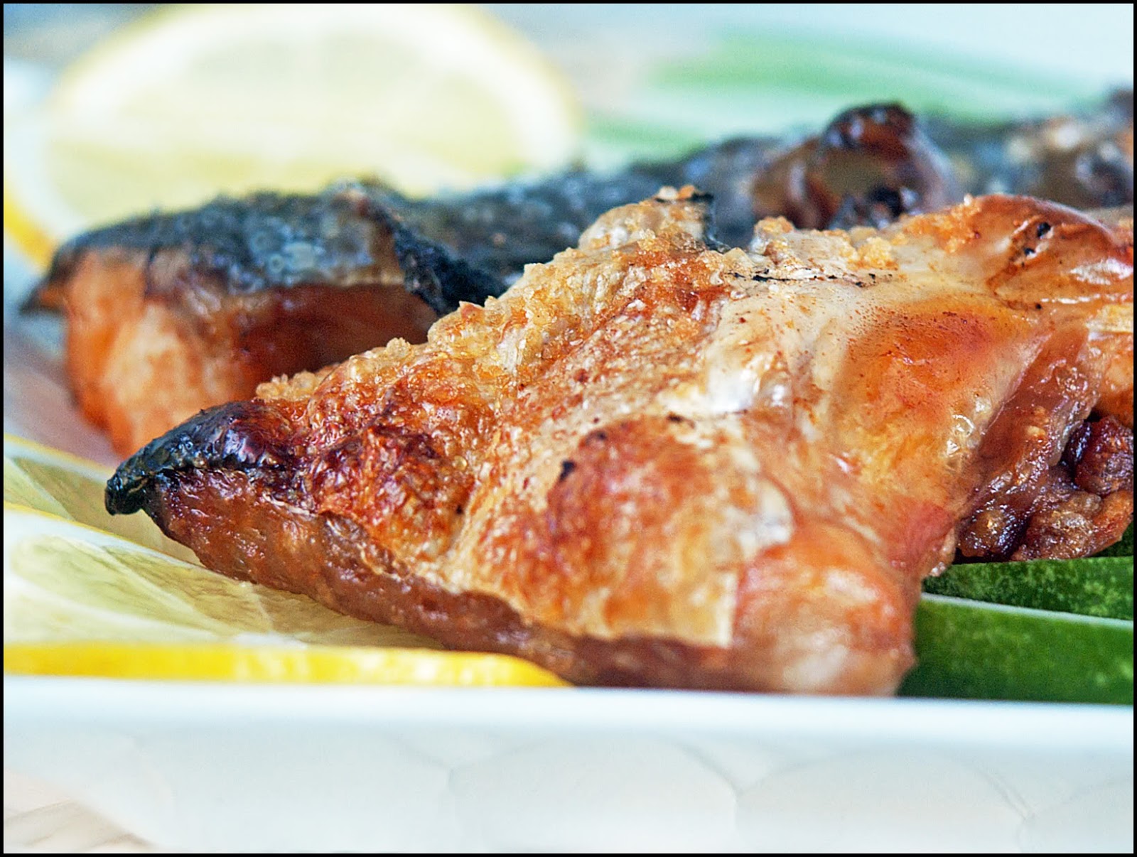 KitchenTigress SaltGrilled Salmon Head