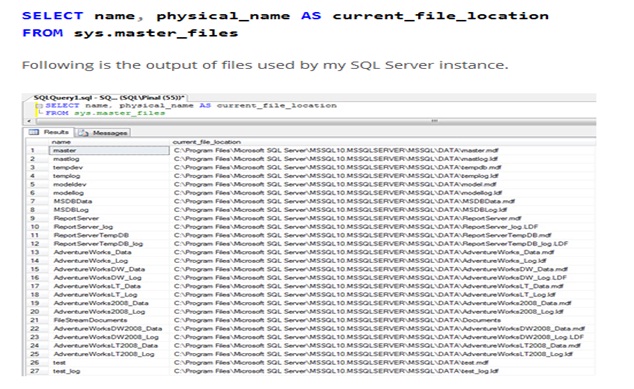 Beginners guide to sql server: Files and File groups