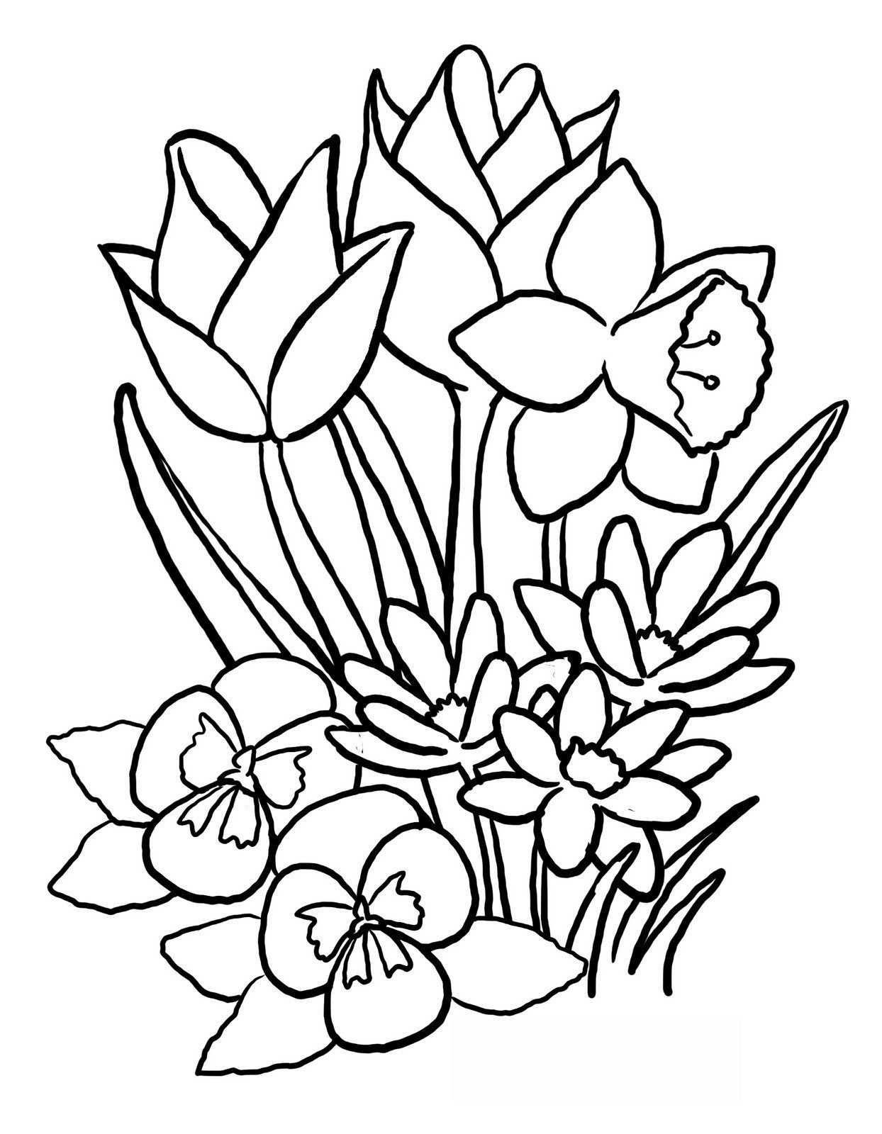 Dessins et Coloriages Page de coloriage grand format à imprimer