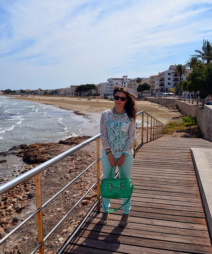 alcocebre, pastel, verde, playas