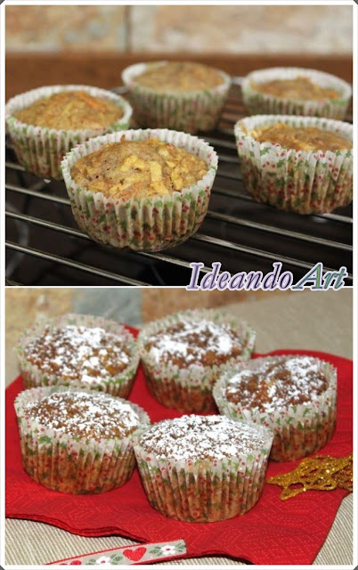 Cupcakes zanahoria Navidad