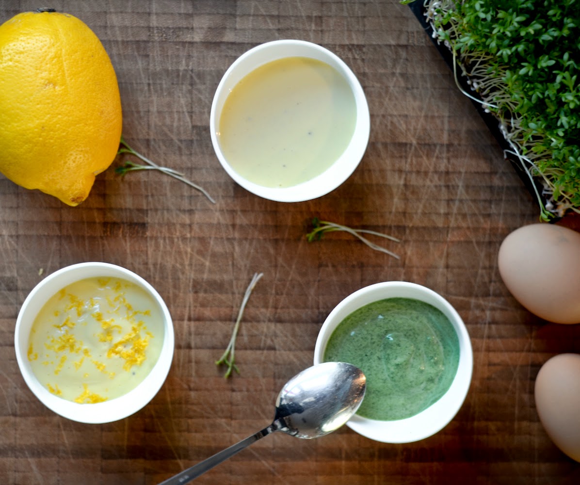 Mayonnaise mit Senf, Zitrone und Kräutern | Nur 5 Zutaten