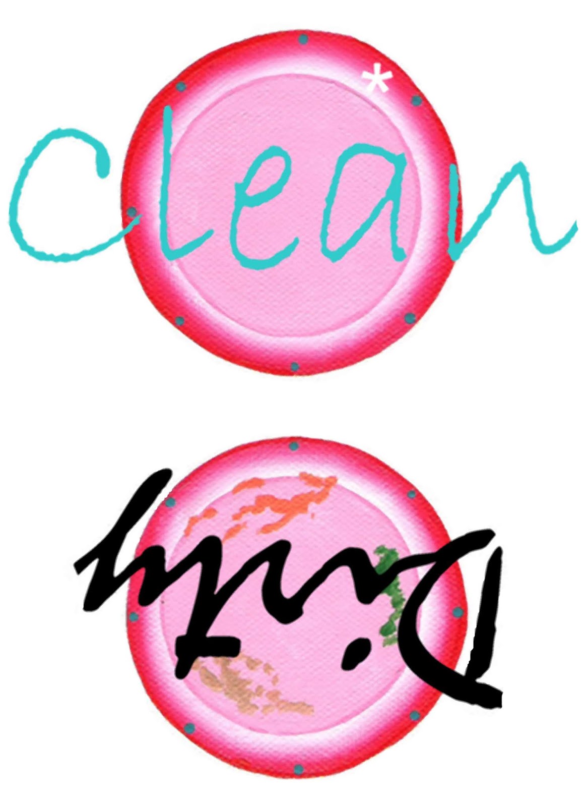 Art on Products Clean Dirty Dishwasher