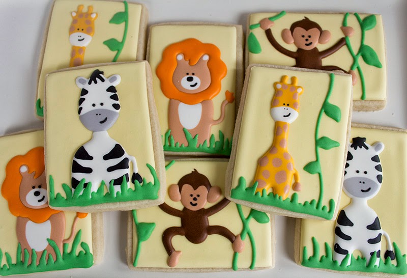 Jaclyn's Cookies Jungle Animal Baby Shower Favors