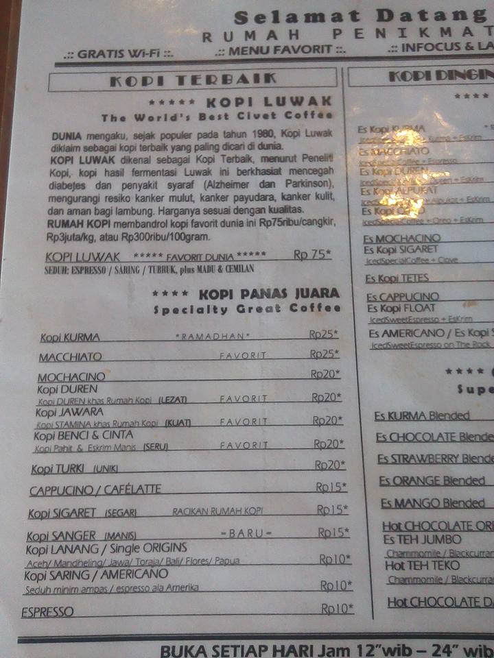 Santi Dewi: Rumah Kopi Serang