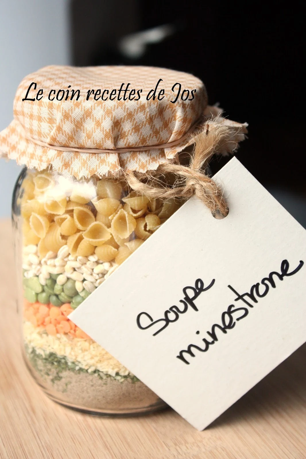 Le coin recettes de Jos: SOUPE MINESTRONE (pot à offrir)
