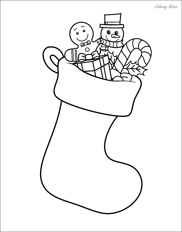 12 Best Christmas Stocking Coloring Pages Free & Printable