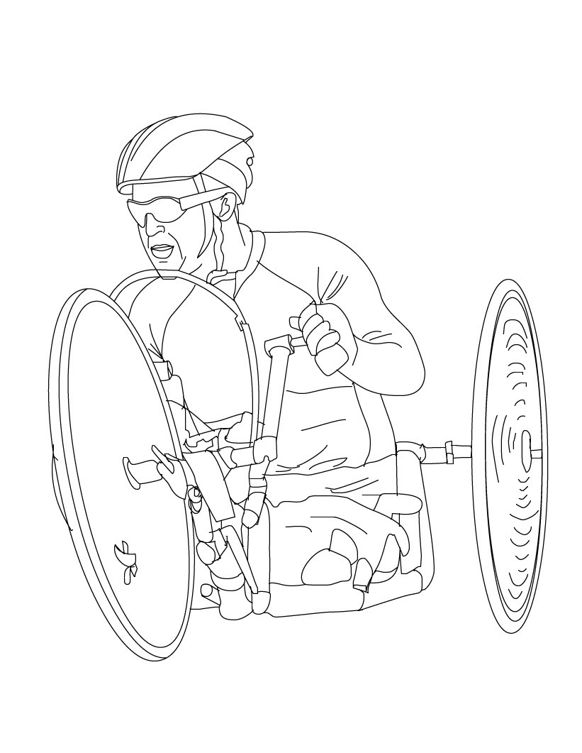 desenhos para colorir e imprimir sobre os jogos paraolímpicos sÓ